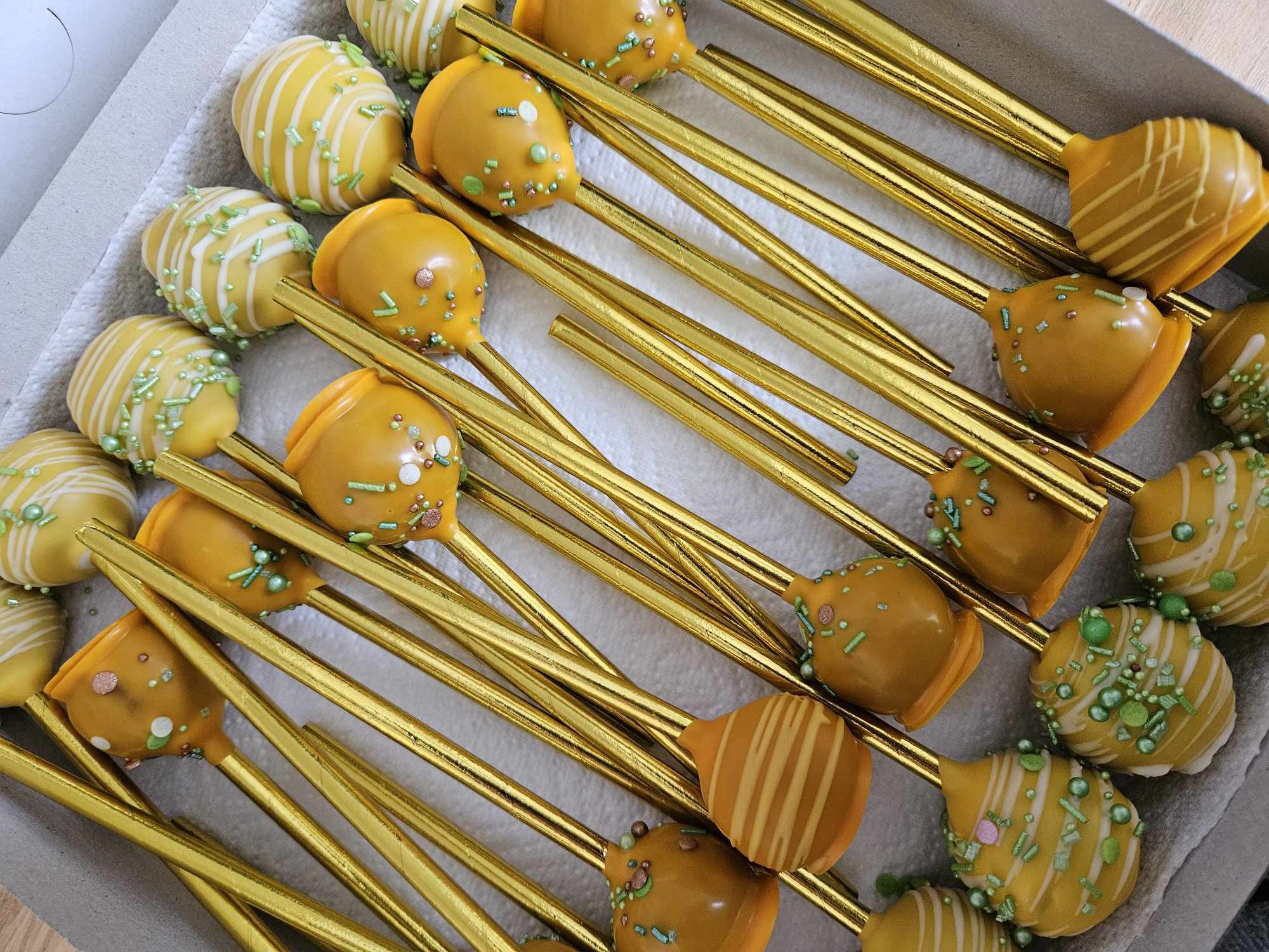 cakepops geel